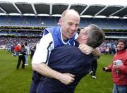 17 March 2006;  Salthill / Knocknacarra manager Eoin O'Donnellan celebrates victory. AIB All-Ireland Club Senior Football Championship Final, St. Gall's v Salthill / Knocknacarra, Croke Park, Dublin. Picture credit: Damien Eagers / SPORTSFILE
