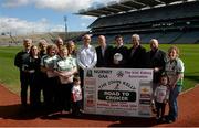 12 May 2014; Pictured at the launch of The John Kelly ‘Road to Croker’ Charity Cycle with Nurney GAA and the Irish Kidney Association are members of Nurney GAA Club with Dr. David Hickey, team doctor for the Dublin Senior football team and Director of the National Kidney and Pancreas Transplant Programme. Nurney GAA Club, Co. Kildare, in conjunction with The Irish Kidney Association has organised The John Kelly ‘Road to Croker' Charity Cycle with the event taking place on Sunday June 22nd. The 65 km cycle from Nurney to GAA Headquarters commemorates John Kelly one of the club’s outstanding members who passed away last August. All cycling enthusiasts are welcome to take part and the 'Club Challenge' section allows participants to not only support this worthy cause but also raise sponsorship for your club/organisation. To register or for further details contact Pauline on 086 6633402 or email roadtocroker2014@gmail.com. Croke Park, Dublin. Picture credit: Piaras Ó Mídheach / SPORTSFILE