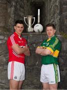 12 May 2014; At the launch of the 2014 Munster Senior Football Championship are Tom Clancy, Cork, left, and Kieran O'Leary, Kerry. King John’s Castle, Limerick. Picture credit: Diarmuid Greene / SPORTSFILE