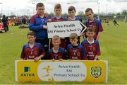 13 May 2014; Scoil Cholmcille, Ballybrack, Co. Dublin. Aviva Health FAI Primary School 5’s Leinster Finals, MDL Grounds, Navan, Co. Meath. Photo by Sportsfile
