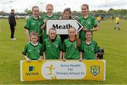 13 May 2014; St. Seachnall's National School, Dunshaughlin, Co. Meath. Aviva Health FAI Primary School 5’s Leinster Finals, MDL Grounds, Navan, Co. Meath. Photo by Sportsfile