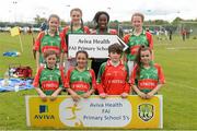 13 May 2014; St. Fiach's National School, Co. Carlow. Aviva Health FAI Primary School 5’s Leinster Finals, MDL Grounds, Navan, Co. Meath. Photo by Sportsfile