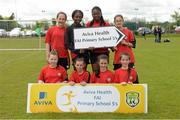 13 May 2014; St. Ultan's Primary School, Cherry Orchard, Co. Dublin. Aviva Health FAI Primary School 5’s Leinster Finals, MDL Grounds, Navan, Co. Meath. Photo by Sportsfile