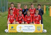 13 May 2014; St Mura’s NS, Burnfoot, Innishowen, Co. Donegal. Aviva Health FAI Primary School 5’s Ulster Finals, Ballyare, Donegal League HQ, Letterkenny, Co. Donegal. Picture credit: Oliver McVeigh / SPORTSFILE