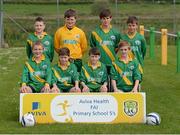 13 May 2014; St Joseph's NS, Carrickmacross, Co. Monaghan. Aviva Health FAI Primary School 5’s Ulster Finals, Ballyare, Donegal League HQ, Letterkenny, Co. Donegal. Picture credit: Oliver McVeigh / SPORTSFILE