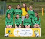 13 May 2014;Woodland NS, Letterkenny, Co. Donegal. Aviva Health FAI Primary School 5’s Ulster Finals, Ballyare, Donegal League HQ, Letterkenny, Co. Donegal. Picture credit: Oliver McVeigh / SPORTSFILE