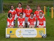 13 May 2014; Gaelscoil Ultan, Monaghan, Co. Monaghan. Aviva Health FAI Primary School 5’s Ulster Finals, Ballyare, Donegal League HQ, Letterkenny, Co. Donegal. Picture credit: Oliver McVeigh / SPORTSFILE