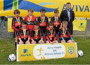 13 May 2014; Killygarry NS, Cavan, Co. Cavan, runners up in Boys section B with Damien Flaherty, Aviva. Aviva Health FAI Primary School 5’s Ulster Finals, Ballyare, Donegal League HQ, Letterkenny, Co. Donegal. Picture credit: Oliver McVeigh / SPORTSFILE