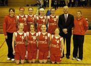 14 March 2006; The Presentation Thurles team. Schools League Basketball Finals, Girls U16A Final, Presentation Thurles v Colaiste Iosagain, National Basketball Arena, Tallaght, Dublin. Picture credit: Pat Murphy / SPORTSFILE