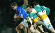 18 March 2006; Eamon Fitzmaurice, Kerry, in action against Scott Brady and Ciaran McManus,11, Offaly. Allianz National Football League, Division 1A, Round 5, Kerry v Offaly, Austin Stack Park, Tralee, Co. Kerry. Picture credit: Matt Browne / SPORTSFILE
