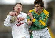19 March 2006; Mark Hogarty, Kildare, is tackled by Brian Farrell, Meath. Allianz National Football League, Division 1B, Round 5, Meath v Kildare, Pairc Tailteann, Navan, Co. Meath. Picture credit: Brian Lawless / SPORTSFILE