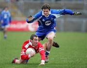 19 March 2006; Brian Mc Guigan, Tyrone, in action against James Coyle, Monaghan. Allianz National Football League, Division 1A, Round 5, Tyrone v Monaghan, Healy Park, Omagh, Co. Tyrone. Picture credit: Oliver McVeigh / SPORTSFILE