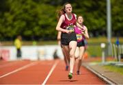 17 May 2014; Aoife O'Mahony, Presentation College Listowel, Co. Kerry, on her way to winning the Girls 800m Intermediate at the Aviva Munster Schools Track and Field Championships. Cork IT, Bishopstown, Cork. Picture credit: Matt Browne / SPORTSFILE