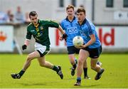 17 May 2014; Andrew McGowan, Dublin, in action against Daire Rowe, Meath. Electric Ireland Leinster Minor Football Championship, Quarter-Final, Dublin v Meath, Parnell Park, Dublin. Picture credit: Piaras Ó Mídheach / SPORTSFILE