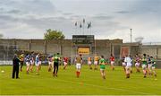 17 May 2014; The Louth squad warm up in their club jerseys before the game. Leinster GAA Football Senior Championship, Round 1, Westmeath v Louth, Cusack Park, Mullingar, Co. Westmeath. Photo by Sportsfile