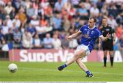 29 May 2016; Martin Reilly of Cavan scores his side's second goal of the game from the penalty spot in the Ulster GAA Football Senior Championship quarter-final between Cavan and Armagh at Kingspan Breffni Park, Cavan. Photo by Ramsey Cardy/Sportsfile