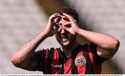 29 May 2016; Kurtis Byrne Bohemians celebrates after scoring his side's fifth goal in the SSE Airtricity League Premier Division match between Bohemians and St Patrick's Athletic at Dalymount Park, Dublin. Photo by David Maher/Sportsfile