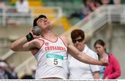 29 May 2016; James Kelly of Crusaders AC during the Men's Shot Put during the GloHealth National Championships AAI Games and Combined Events in Morton Stadium, Santry, Co. Dublin.  Photo by Piaras Ó Mídheach/Sportsfile