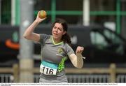 29 May 2016; Cliona Horgan of Galway City Harriers AC during the Women's Shot Put during the GloHealth National Championships AAI Games and Combined Events in Morton Stadium, Santry, Co. Dublin.  Photo by Piaras Ó Mídheach/Sportsfile