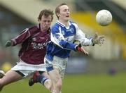 25 March 2006; Peter O'Leary, Laois, in action against Ronan Moran, Westmeath. Leinster U21 Football Championship Semi-Final, Laois v Westmeath, O'Moore Park, Portlaoise, Co. Laois. Picture credit: Matt Browne / SPORTSFILE