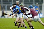 26 March 2006; Colin Morrissey, Tipperary, in action against Conor Derven and David Collins, 7, Galway. Allianz National Hurling League, Division 1B, Round 4, Tipperary v Galway, Semple Stadium, Thurles, Co. Tipperary. Picture credit: Ray McManus / SPORTSFILE