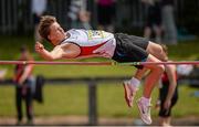17 May 2014; Nicholas Swarts, from Glenstal Abbey, Co. Limerick, in action during the Intermediate Boy's High Jump at the Aviva Munster Schools Track and Field Championships. Cork IT, Bishopstown, Cork. Picture credit: Matt Browne / SPORTSFILE