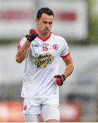 18 May 2014; Kyle Coney, Tyrone, celebrates scoring a second half point. Ulster GAA Football Senior Championship Preliminary Round, Tyrone v Down, Healy Park, Omagh, Co. Tyrone. Picture credit: Stephen McCarthy / SPORTSFILE