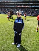 27 April 2014; Darragh Oaks, age six, from Finglas, Dublin, before the game. Allianz Football League Division 1 Final, Dublin v Derry, Croke Park, Dublin. Picture credit: Ray McManus / SPORTSFILE