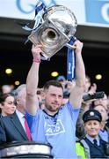27 April 2014; Philly McMahon, Dublin, lifts the cup at the end of the game. Allianz Football League Division 1 Final, Dublin v Derry, Croke Park, Dublin.  Picture credit: Ray McManus / SPORTSFILE