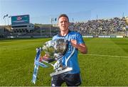 27 April 2014; Davy Byrne, Dublin, celebrates with the cup after the game. Allianz Football League Division 1 Final, Dublin v Derry, Croke Park, Dublin.  Picture credit: Ray McManus / SPORTSFILE