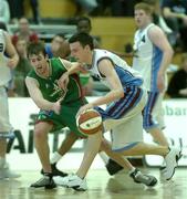 25 March 2006; Neil Campbell, Limerick Lions, in action against Ronan McGarrity, Merry Monk Ballina. Nivea for Men Superleague Semi-Final, Merry Monk Ballina v Limerick Lions, Mardyke Arena, Cork. Picture credit: Brendan Moran / SPORTSFILE