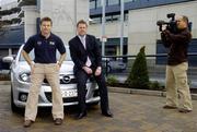 28 March 2006; Dessie Farrell, left, Chief Executive, GPA, with Dave Sheeran, Managing Director, Opel Ireland, at the launch by Opel Ireland and the GPA of the Opel Gaelic Players Awards and a major new sponsorship deal to support GAA players. The sponsorship will involve a number of initiatives, of which the immediate centrepiece will be a players awards programme. Jurys Hotel, Croke Park, Dublin. Picture credit: Brian Lawless / SPORTSFILE