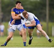 29 May 2016; Sean Barron of Waterford in action against Ciaran McDonald of Tipperary in the Munster GAA Football Senior Championship quarter-final between Waterford and Tipperary at Fraher Field, Dungarvan, Co. Waterford. Photo by Matt Browne/Sportsfile