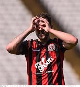 29 May 2016; Kurtis Byrne Bohemians celebrates after scoring his side's fifth goal in the SSE Airtricity League Premier Division match between Bohemians and St Patrick's Athletic at Dalymount Park, Dublin. Photo by David Maher/Sportsfile