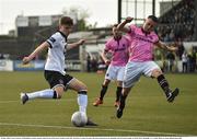 29 May 2016; Sean Gannon of Dundalk in action against Aiden Friel of Wexford Youths in the SSE Airtricity League Premier Division match between Dundalk and Wexford Youths at Oriel Park, Dundalk, Co. Louth. Photo by Sportsfile
