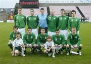 27 March 2006; The Republic of Ireland Under 17 team. U17 UEFA Championship Qualifier, Republic of Ireland v Romania, Dalymount Park, Dublin. Picture credit: Brendan Moran / SPORTSFILE