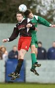28 March 2006; Stephen Mahon, Firhouse Community College, Dublin, in action against David O'Connell, St. Mary's College, Galway. Irish Schools Senior Cup Final, Firhouse Community College, Dublin v St. Mary's College, Galway, Home Farm FC, Whitehall, Dublin. Picture credit: Brian Lawless / SPORTSFILE
