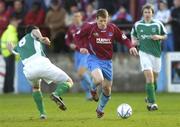 31 March 2006; James Keddy, Drogheda United, in action against Stephen Fox, Bray Wanderers. eircom League, Premier Division, Drogheda United v Bray Wanderers, United Park, Drogheda, Co. Louth. Picture credit: Brian Lawless / SPORTSFILE