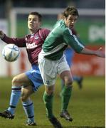 31 March 2006; Ryan Ciaran, Bray Wanderers, in action against Shane Robinson, Drogheda United. eircom League, Premier Division, Drogheda United v Bray Wanderers, United Park, Drogheda, Co. Louth. Picture credit: Brian Lawless / SPORTSFILE