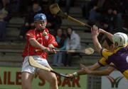 2 April 2006; Tom Kenny, Cork, in action against Darragh Ryan, and Declan Ruth, right, Wexford. Allianz National Hurling League, Division 1A, Round 4, Wexford v Cork, Wexford Park, Wexford. Picture credit: Pat Murphy / SPORTSFILE