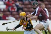 2 April 2006; James Fitzpatrick, Kilkenny, in action against Tony Og Regan, Galway. Allianz National Hurling League, Division 1B, Round 5, Galway v Kilkenny, Pearse Stadium, Galway. Picture credit: David Maher / SPORTSFILE