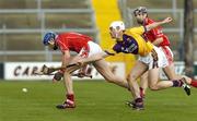 2 April 2006; Ciaran McGann, Cork, in action against Declan Ruth, Wexford. Allianz National Hurling League, Division 1A, Round 4, Wexford v Cork, Wexford Park, Wexford. Picture credit: Pat Murphy / SPORTSFILE