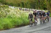 18 May 2014; The peloton makes it way through Castlepollard, Co. Westmeath, during Stage 1 of the 2014 An Post Rás. Dunboyne - Roscommon. Picture credit: Ramsey Cardy / SPORTSFILE