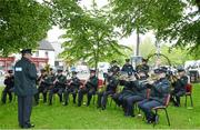 18 May 2014; The Garda Band entertain crowds before Stage 1 of the 2014 An Post Rás. Dunboyne - Roscommon. Picture credit: Ramsey Cardy / SPORTSFILE