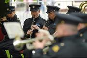 18 May 2014; The Garda Band entertain crowds before Stage 1 of the 2014 An Post Rás. Dunboyne - Roscommon. Picture credit: Ramsey Cardy / SPORTSFILE