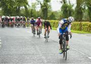 18 May 2014; Riders attempt a breakaway from the peloton early in Stage 1 of the 2014 An Post Rás. Dunboyne - Roscommon. Picture credit: Ramsey Cardy / SPORTSFILE