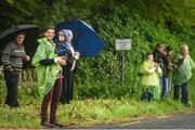 18 May 2014; Spectators await the arrival of the peloton during Stage 1 of the 2014 An Post Rás. Dunboyne - Roscommon. Picture credit: Ramsey Cardy / SPORTSFILE