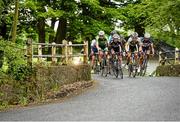20 May 2014; The breakaway group rides over the Clare river, outside Newport, Co. Tipperary, during Stage 3 of the 2014 An Post Rás. Lisdoonvarna - Charleville. Picture credit: Ramsey Cardy / SPORTSFILE