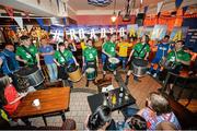 20 May 2014; Drummers and entertainment in Fitzgerald's Bar during the FAI Junior Cup Aviva Communities Day ahead of Sunday's Final at the Aviva Stadium. Fitzgerald's Bar, Thomondgate, Limerick. Picture credit: Diarmuid Greene / SPORTSFILE