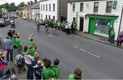 20 May 2014; Roger Aiken, Co. Louth, wins the Post Office Prime sprint through Hospital, Co. Limerick, during Stage 3 of the 2014 An Post Rás. Lisdoonvarna - Charleville. Picture credit: Ramsey Cardy / SPORTSFILE